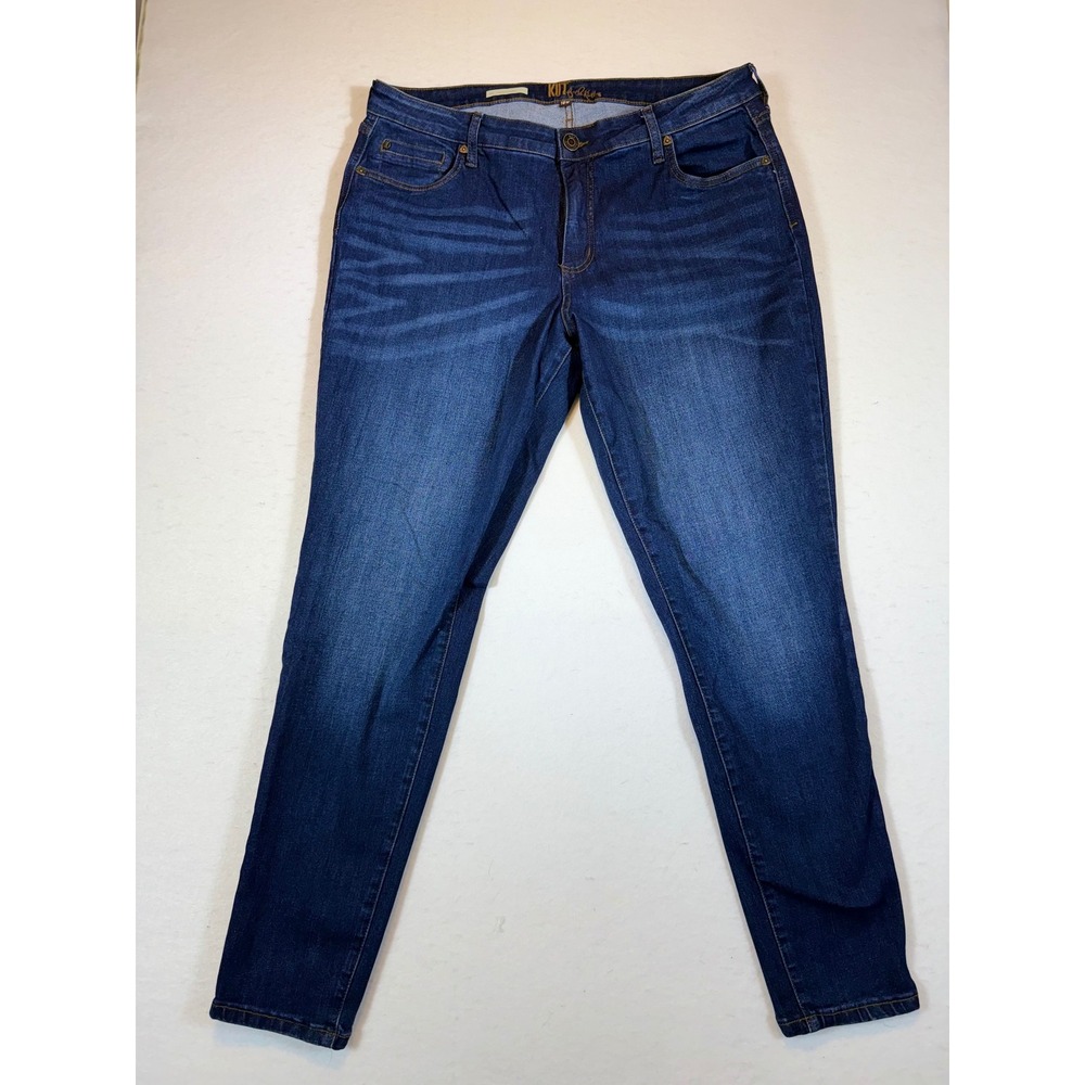 KUT from the Kloth Women's Skinny Jeans 18W Dark Wash Stretch Denim